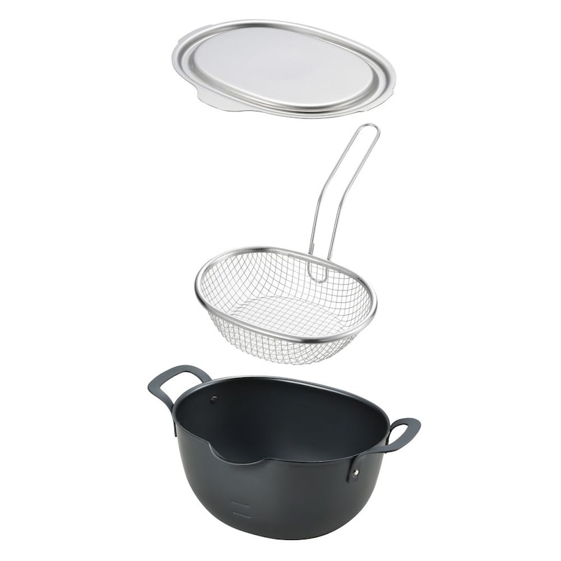 揚げ鍋用ステンレス蓋、ステンレス製蓋、鉄製揚げ鍋