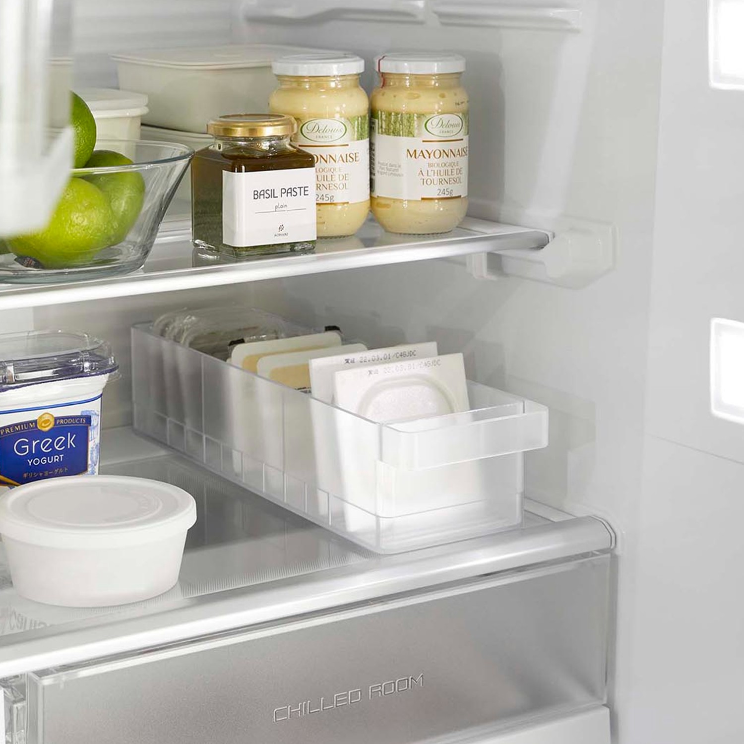 【タワー/tower】冷蔵庫中収納ケース 仕切り付き 【タワー/tower】冷蔵庫中収納ケース 仕切り付き