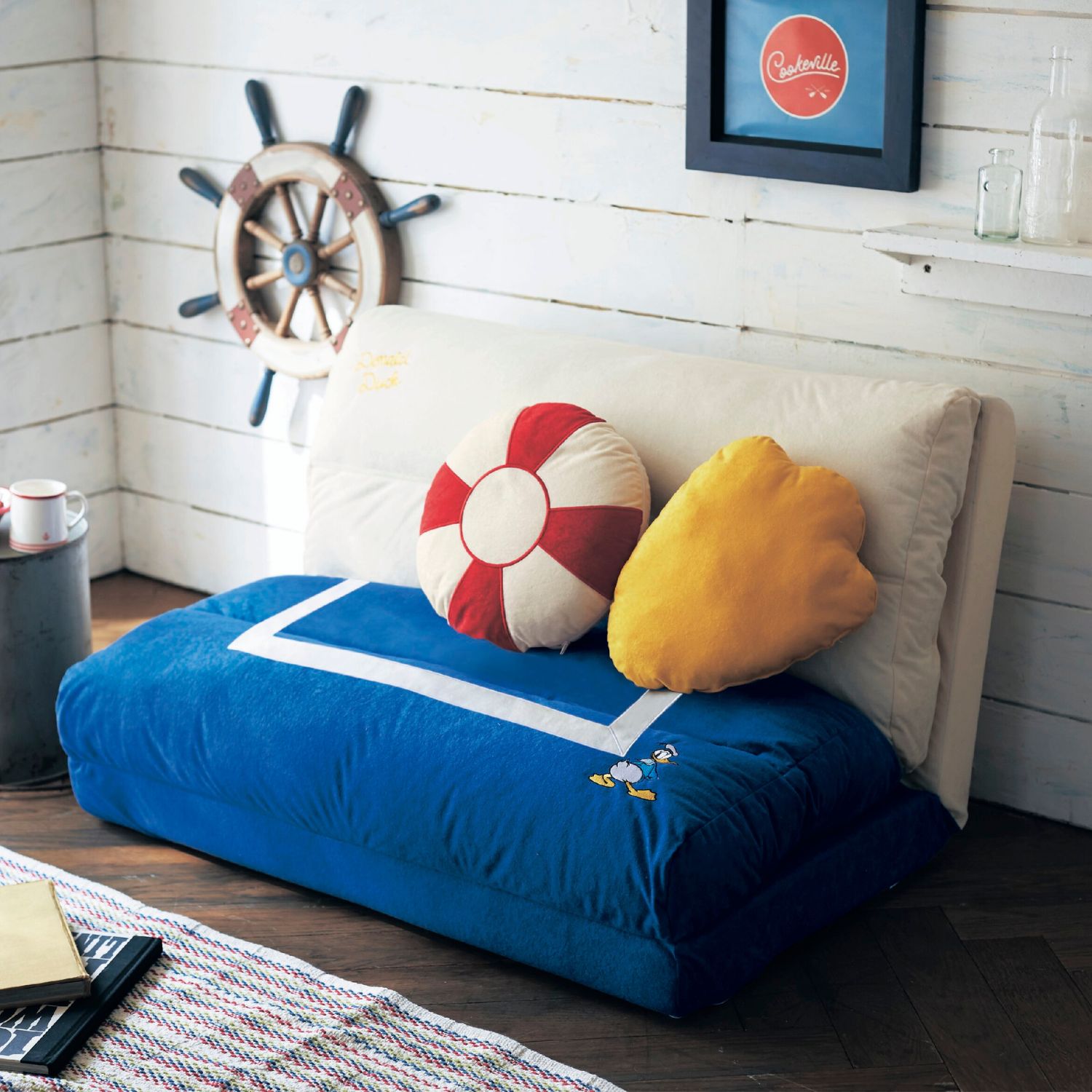 その存在感に癒される。ブランケット付き4WAYソファーベッド(選べるキャラクター)(ディズニー/Disney) その存在感に癒される。ブランケット付き4WAYソファーベッド(選べるキャラクター)(ディズニー/Disney)