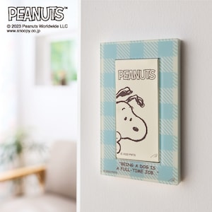 【ピーナッツ/PEANUTS】はめるだけ簡単スイッチカバー「スヌーピー」