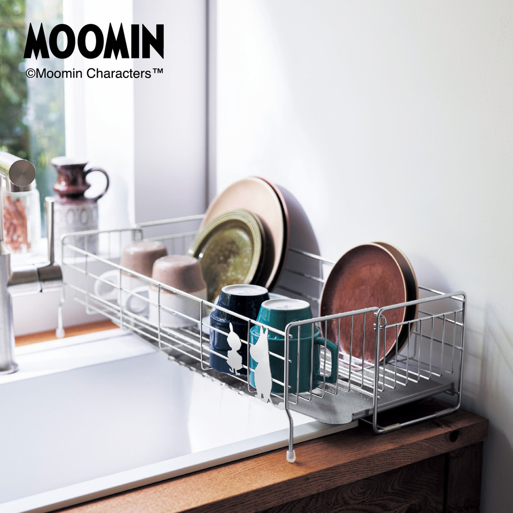 【ムーミン/MOOMIN】シンクに渡して使える伸縮水切り 「ムーミン」