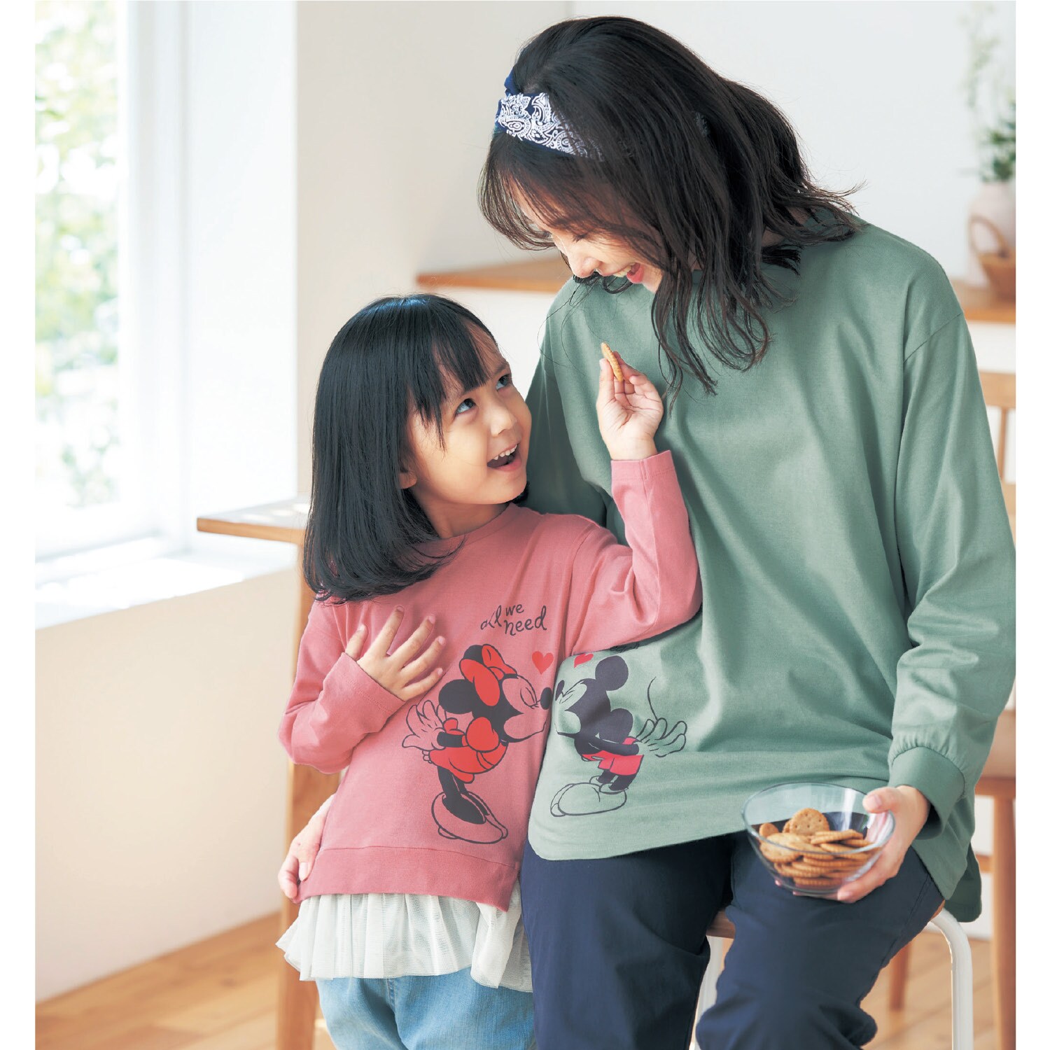 ガールズ】チュールＴシャツ「ミニーマウス」（ディズニー 子供服