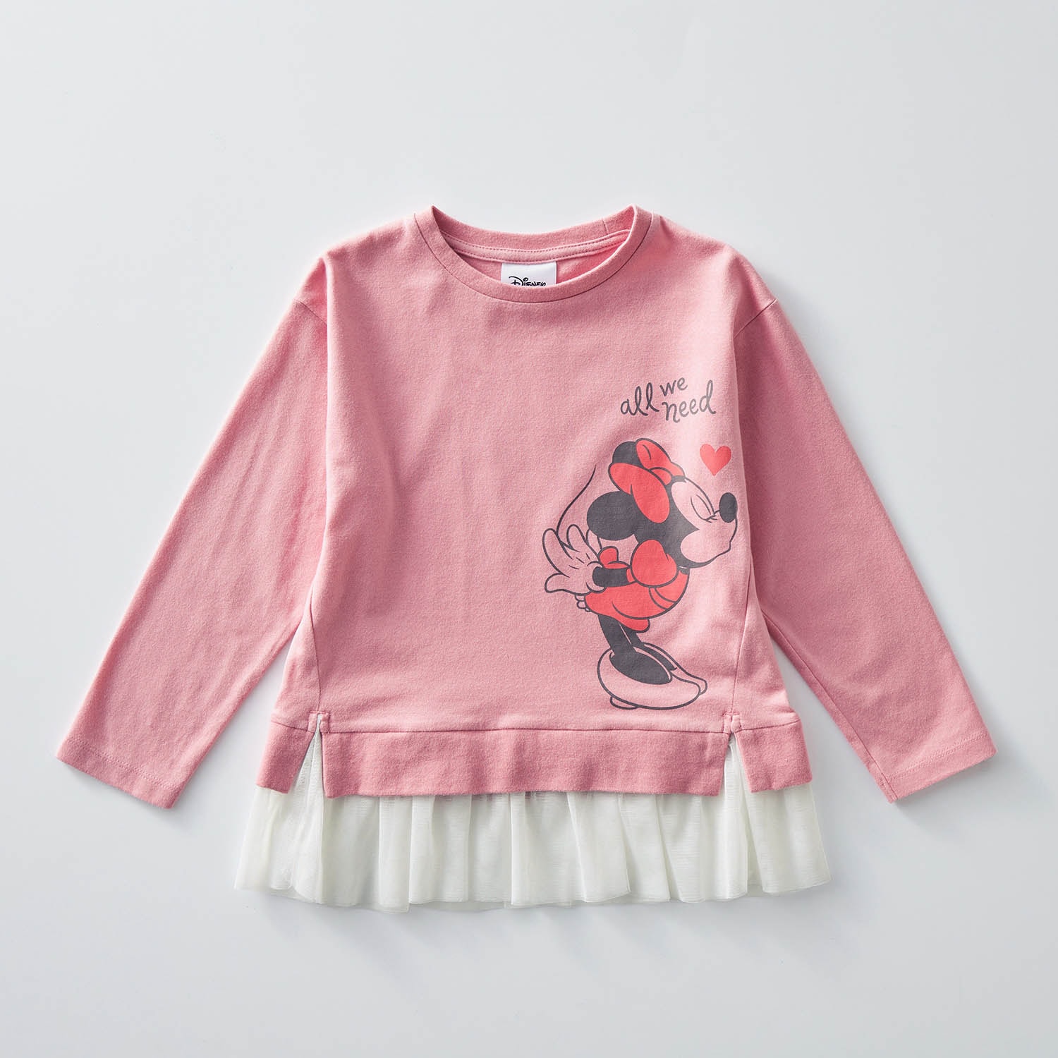 ガールズ】チュールＴシャツ「ミニーマウス」（ディズニー 子供服