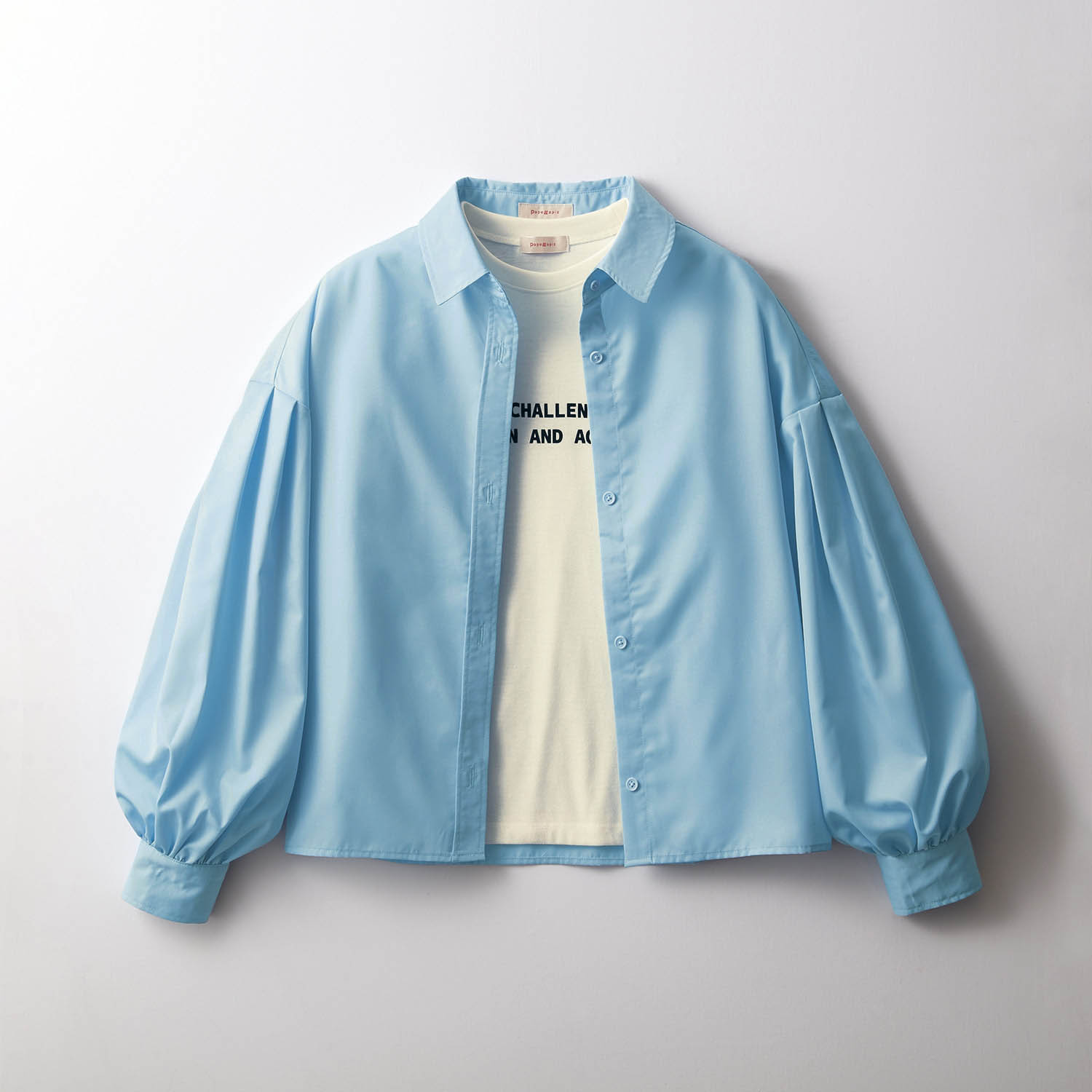 【パペル ラピス/Papel lapiz】袖ボリュームシャツ & 長袖Tシャツセット 【子供服】