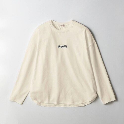 ラウンドヘム長袖Ｔシャツ 【子供服】