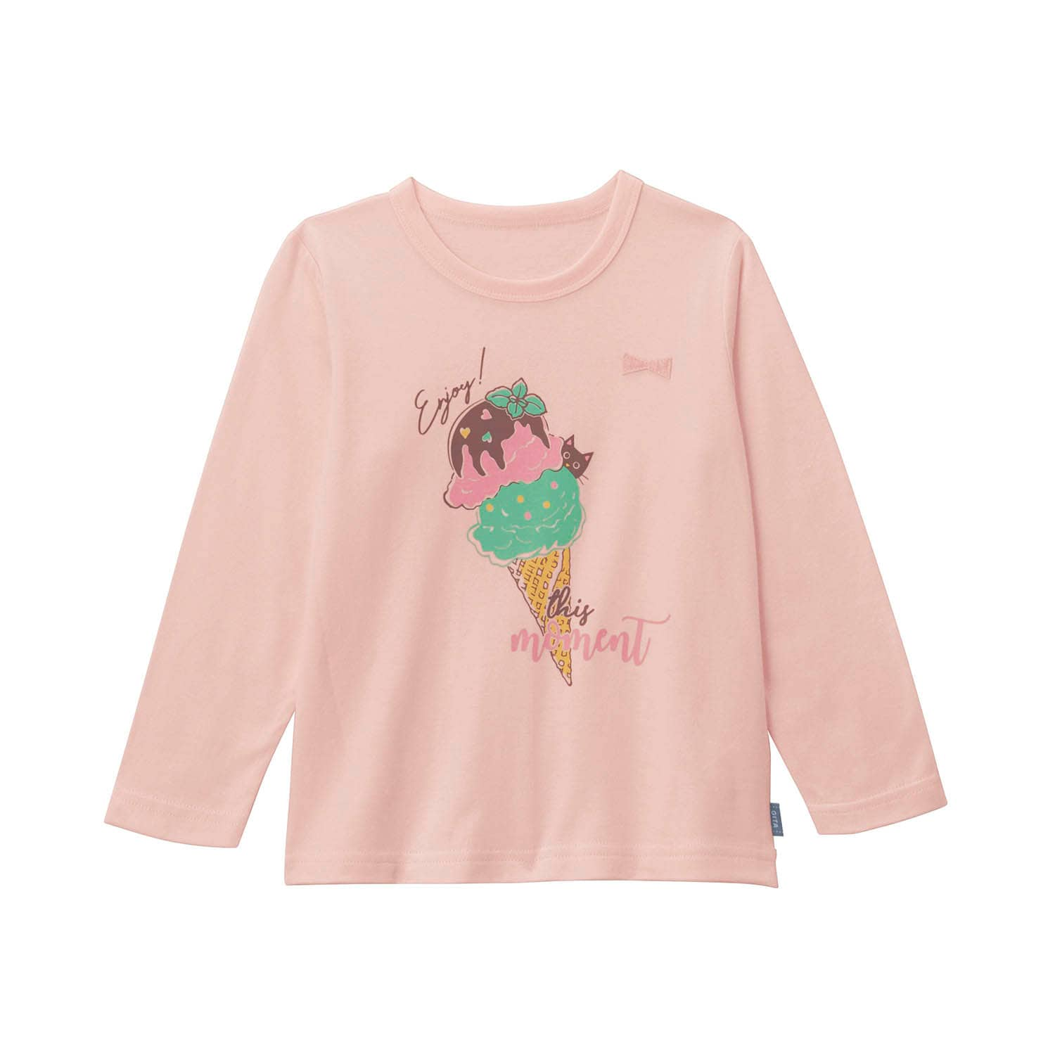 名札ココ選べるプリント長袖Ｔシャツ（子供服 Tシャツ/カットソー