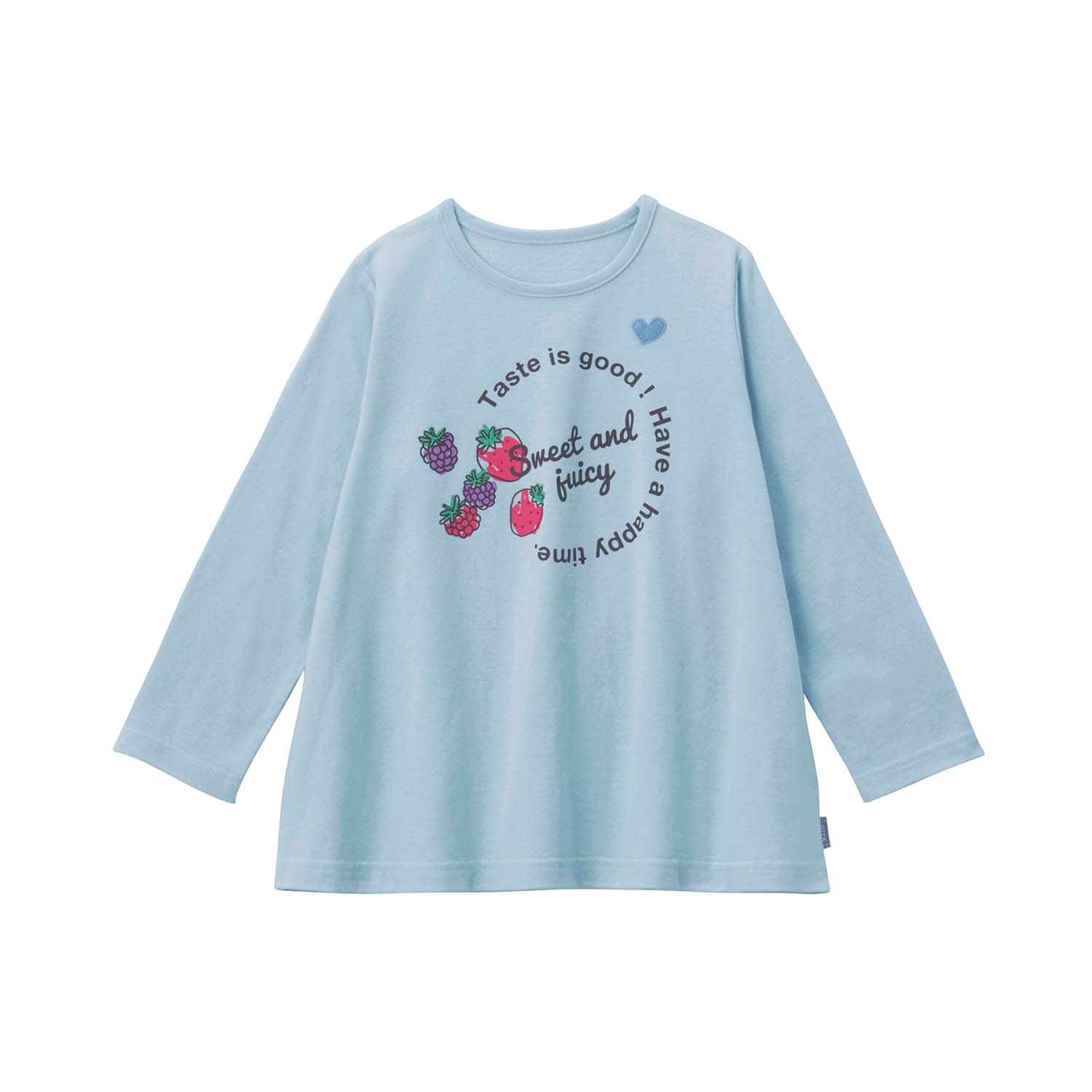 名札ココ選べるプリントAライン長袖Ｔシャツ（子供服 Tシャツ