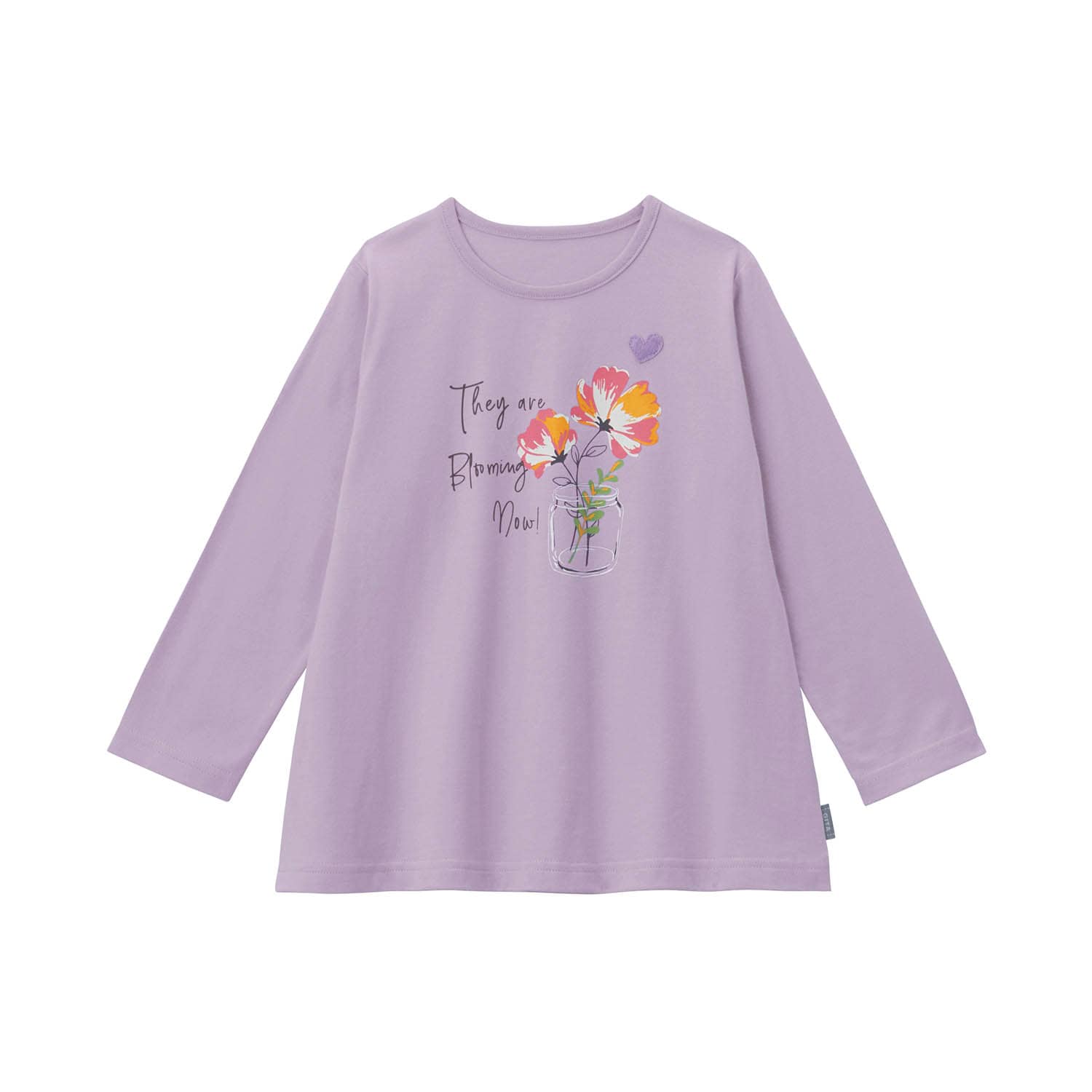 名札ココ選べるプリントAライン長袖Ｔシャツ（子供服 Tシャツ