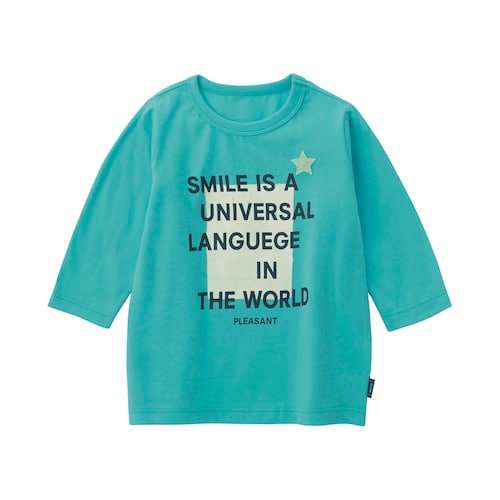 名札ココ選べるプリント七分袖Ｔシャツ 【子供服】