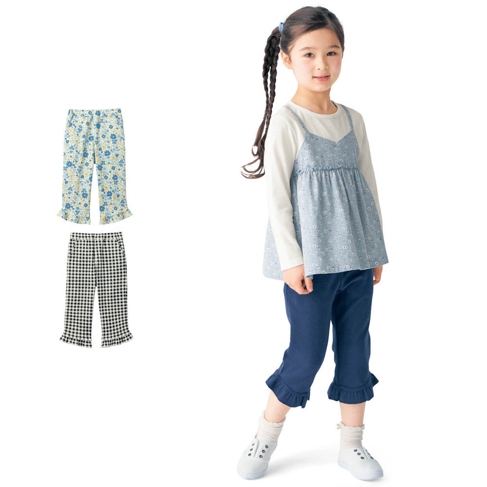 【ジータ/GITA】裾フリルレギンスパンツ 【子供ズボン】 【ジータ/GITA】裾フリルレギンスパンツ 【子供ズボン】