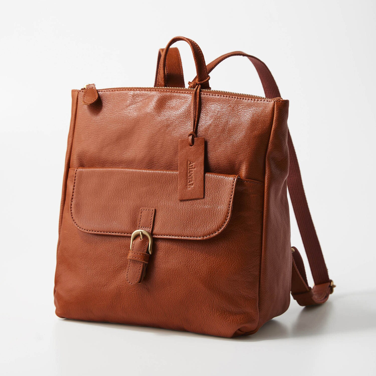 牛革フロントポケットリュック（リュック/バックパック）｜(アトランタ/ATLANTA)｜通販のベルメゾンネット