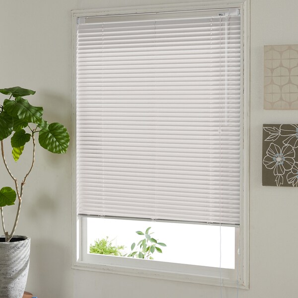 【ベルメゾン】【サイズオーダー】工具無しで取り付け簡単。フッ素コート仕様のつっぱりタイプのオーダーアルミブラインド