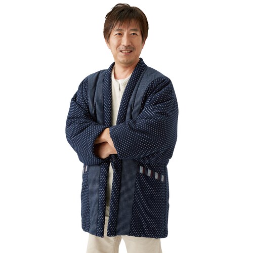 久留米織わた入りふっくらはんてん 男性用