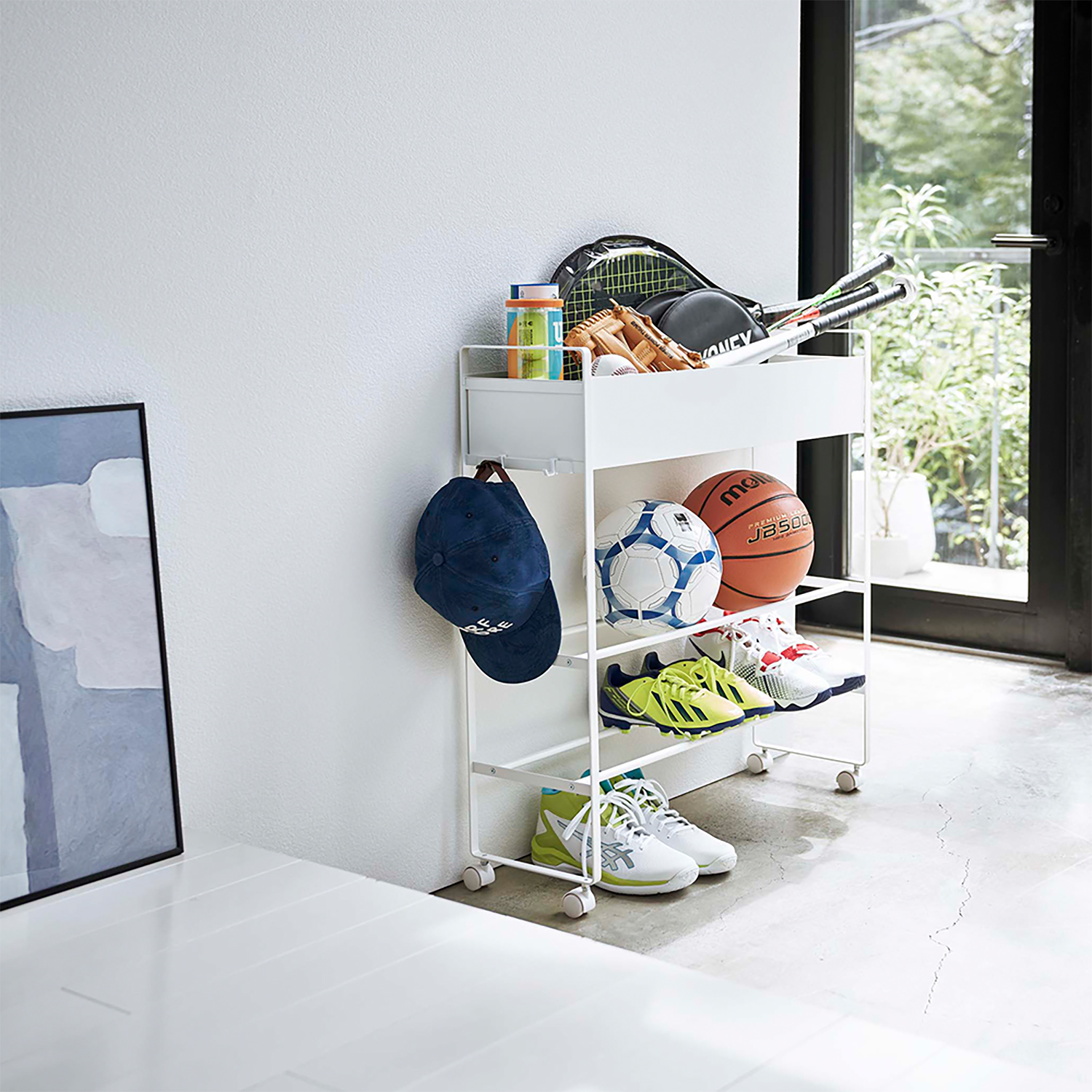 【タワー/tower】キャスター付き玄関収納ラック 【タワー/tower】キャスター付き玄関収納ラック