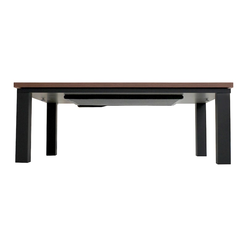 フラットヒーターのため天板下が広く使えます。／幅105cm×奥行75cm