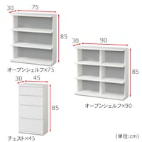 オープンシェルフ チェスト