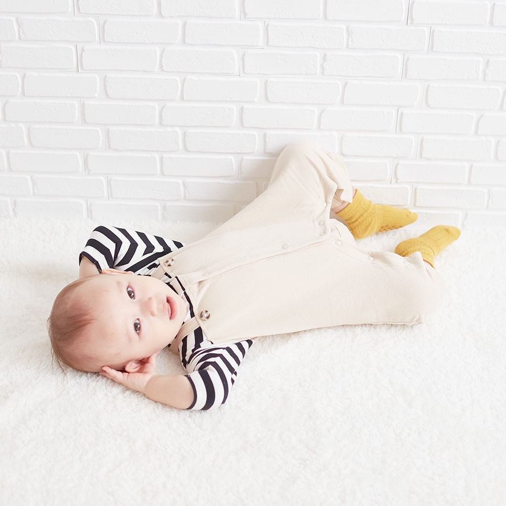 親子でリンクサロペット風前開きカエルロンパース（ベビー服