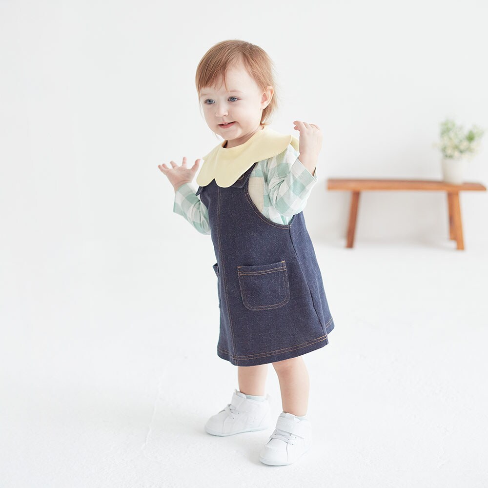 前ポケットジャンパースカート（ベビー服 スカート/スカッツ