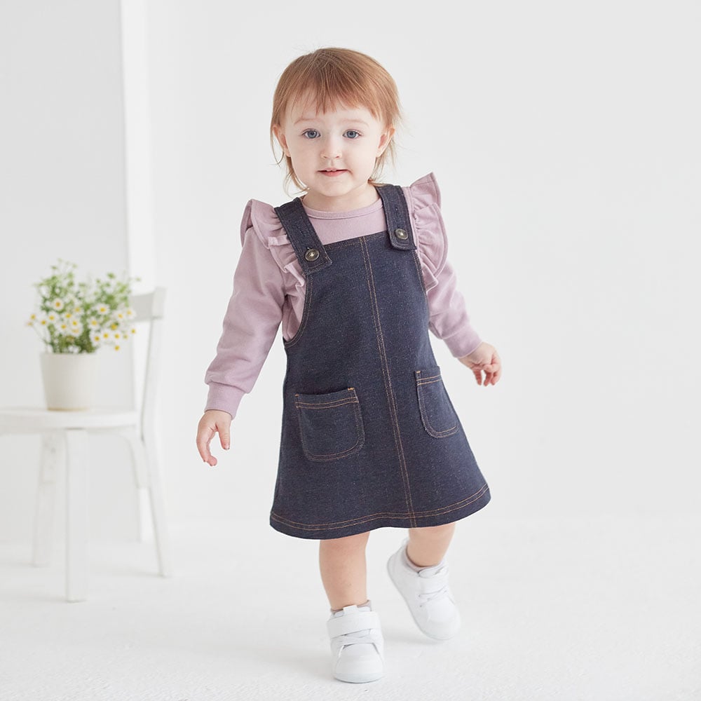 前ポケットジャンパースカート（ベビー服 スカート/スカッツ