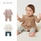 肩フリルレイヤード風長袖前開きカエルロンパース 【ベビー服】