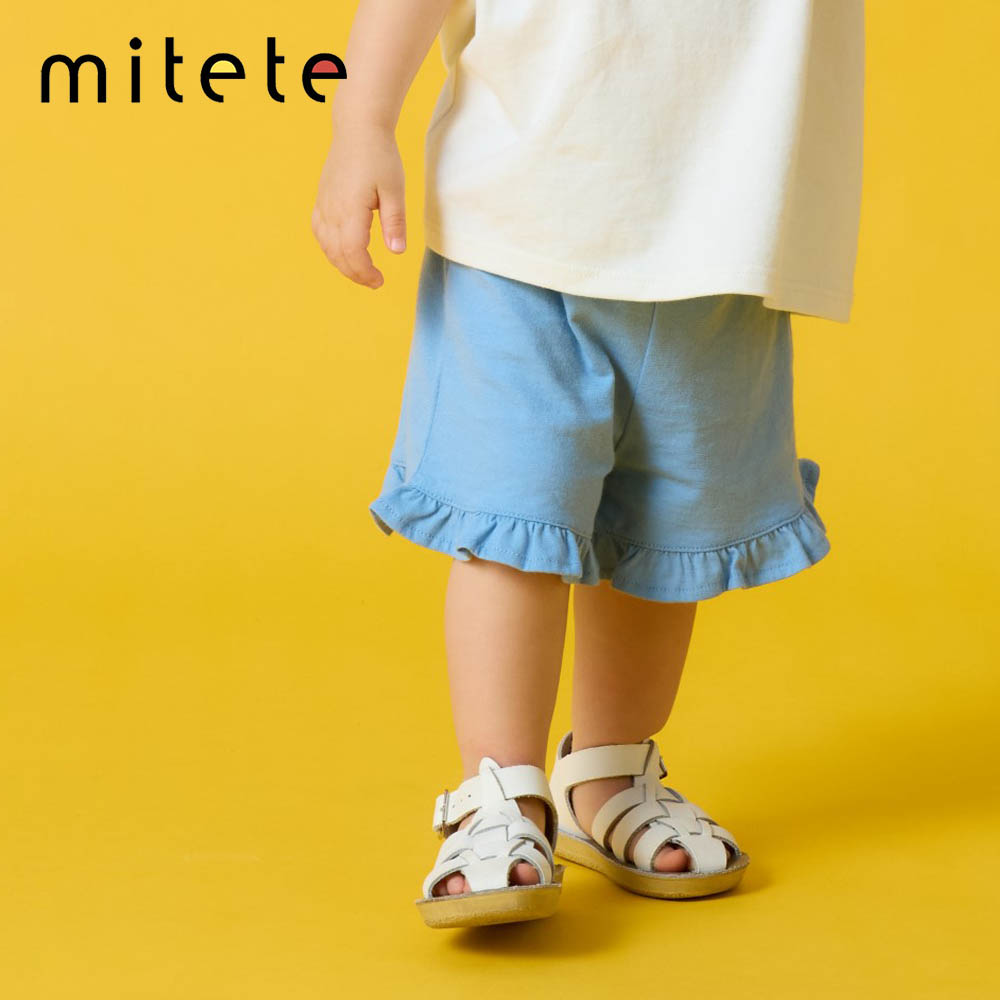 【ミテテ/mitete】薄くて涼しい裾フリルキュロットパンツ 【ベビー服】【猛暑対策】