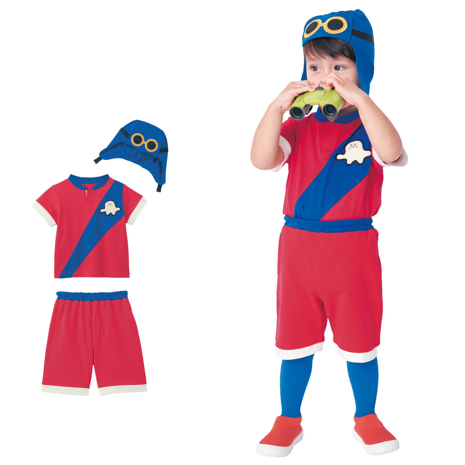 【シナぷしゅ】はじまりぷしゅの半袖トップス & ボトム & 帽子セット 【ベビー服】