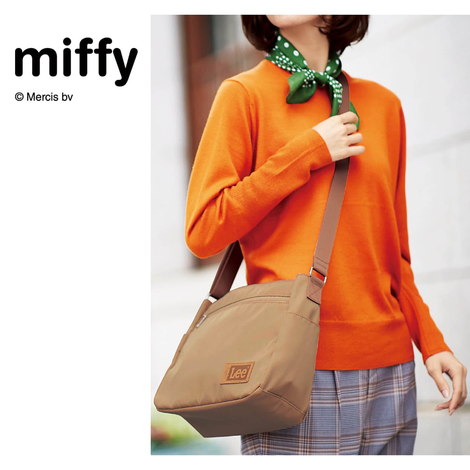 【ミッフィー/miffy】LEE8ポケットショルダーバッグ「ミッフィー」