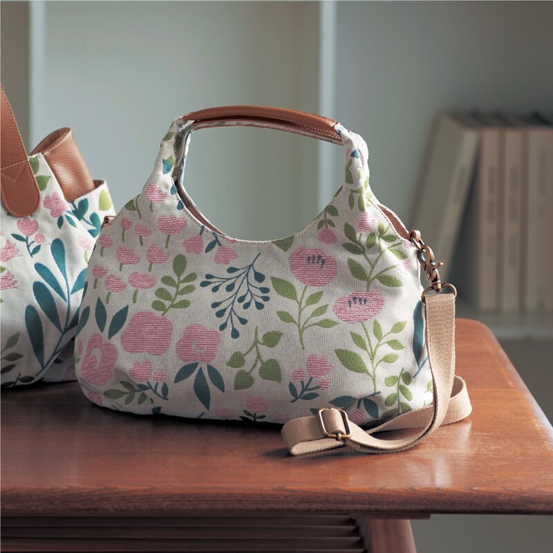 本革付属のジャカード２ｗａｙバッグ 田舎の日曜日 ミニラボ ミニラボ Mini Labo 通販のベルメゾンネット