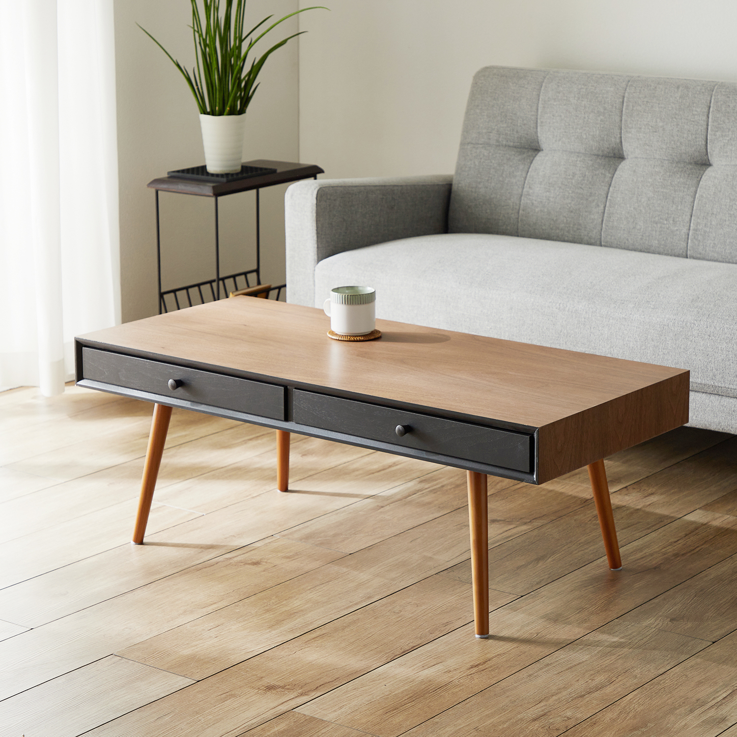 【ベルメゾン】引出し付きローテーブル(リビングテーブル) 【ベルメゾン】引出し付きローテーブル(リビングテーブル)