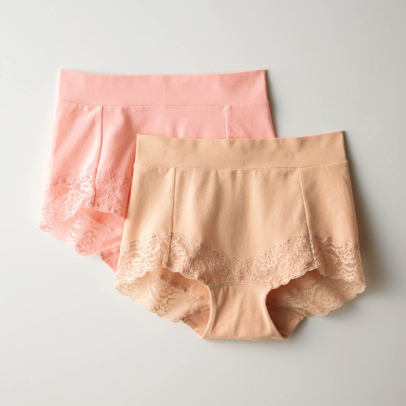 ピーチピンク×ベージュ