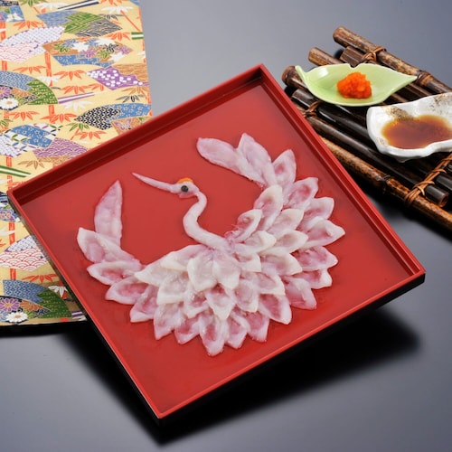 【予約商品】 敬老の日 山口県萩産まふく刺身 慶祝鶴 【ご注文は9月10日まで】