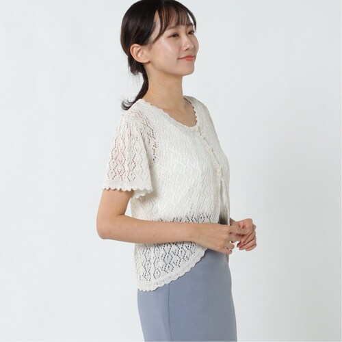 【3月27日までタイムセール】 二の腕カバーに◎レースカーディガン