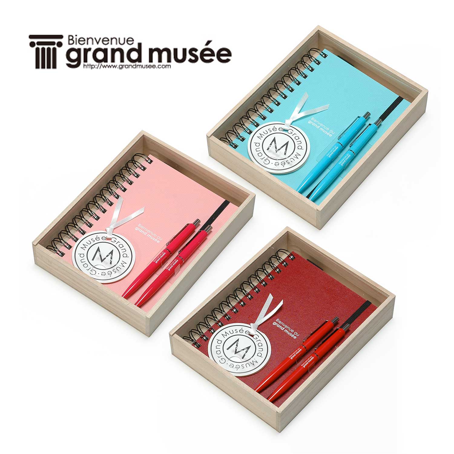 【ベルメゾン】木箱入りリングノート & ペン ギフト