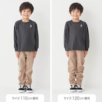 サイズ別着用比較／モデル身長111cm