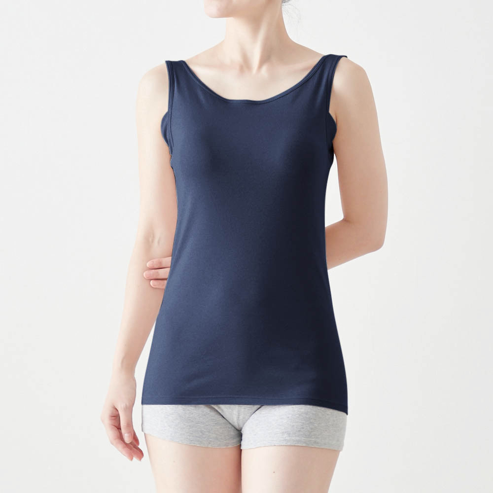 汗取りインナー・さらりとやわらか綿タンクトップ(襟せまめ)【消臭】 サラリスト/Salalist 汗取りインナー・さらりとやわらか綿タンクトップ(襟せまめ)【消臭】 サラリスト/Salalist