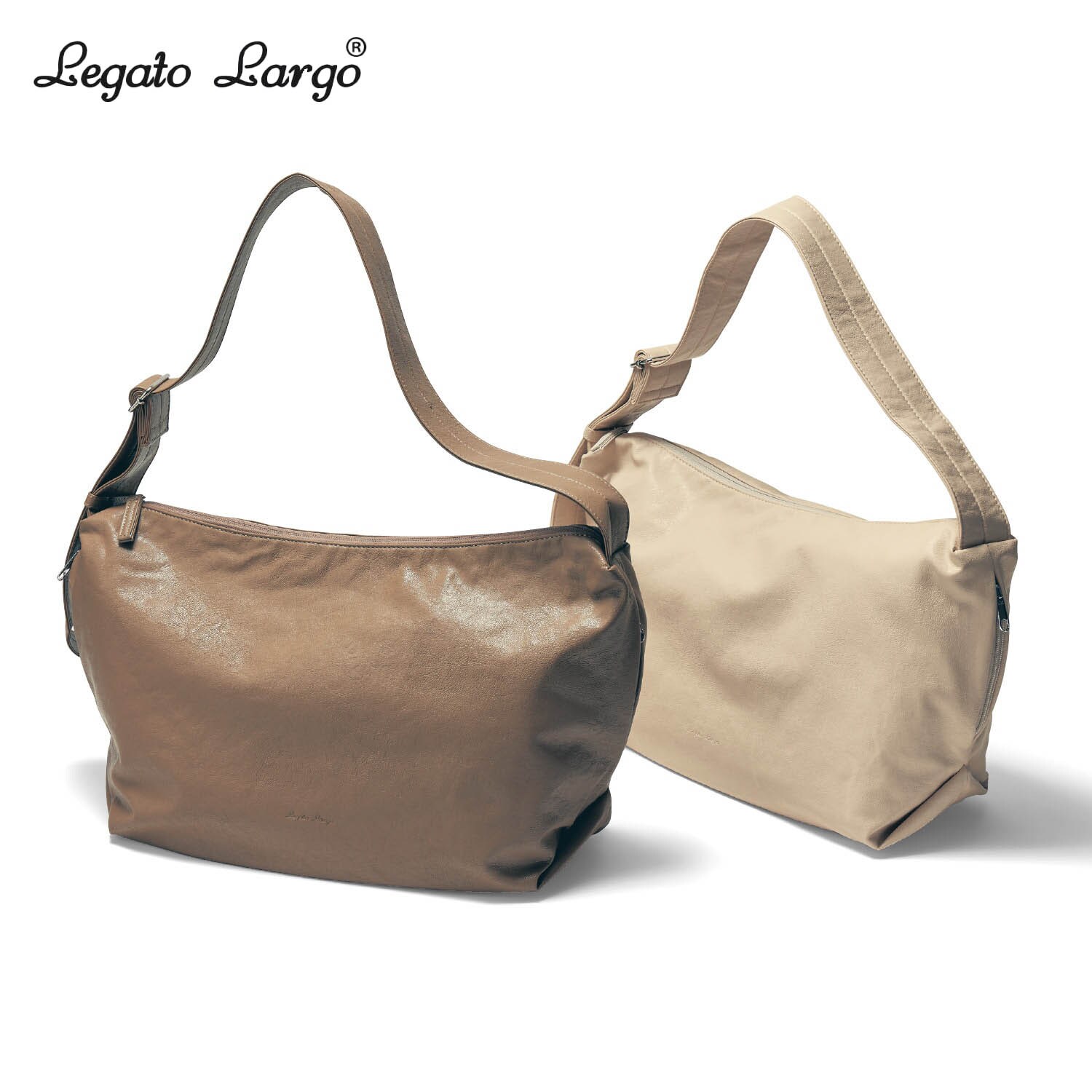 【レガート ラルゴ/Legato Largo】洗えるフェイクレザーショルダーバッグ