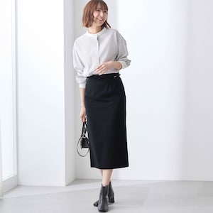 モデル身長169cm／M・総丈75cm　※写真は撮影用のため総丈+6cmになります。