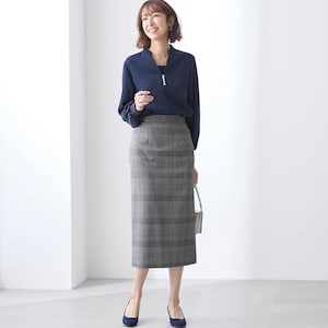 モデル身長169cm／M・総丈75cm　※写真は撮影用のため総丈+6cmになります。