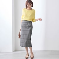 モデル身長169cm／M・総丈75cm　※写真は撮影用のため総丈+6cmになります。