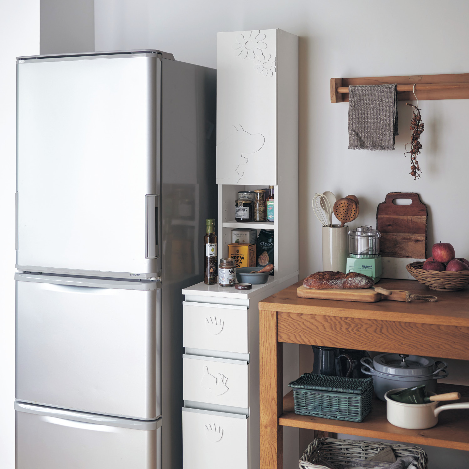 【ムーミン/MOOMIN】キッチン隙間ラック「ムーミン」 【ムーミン/MOOMIN】キッチン隙間ラック「ムーミン」