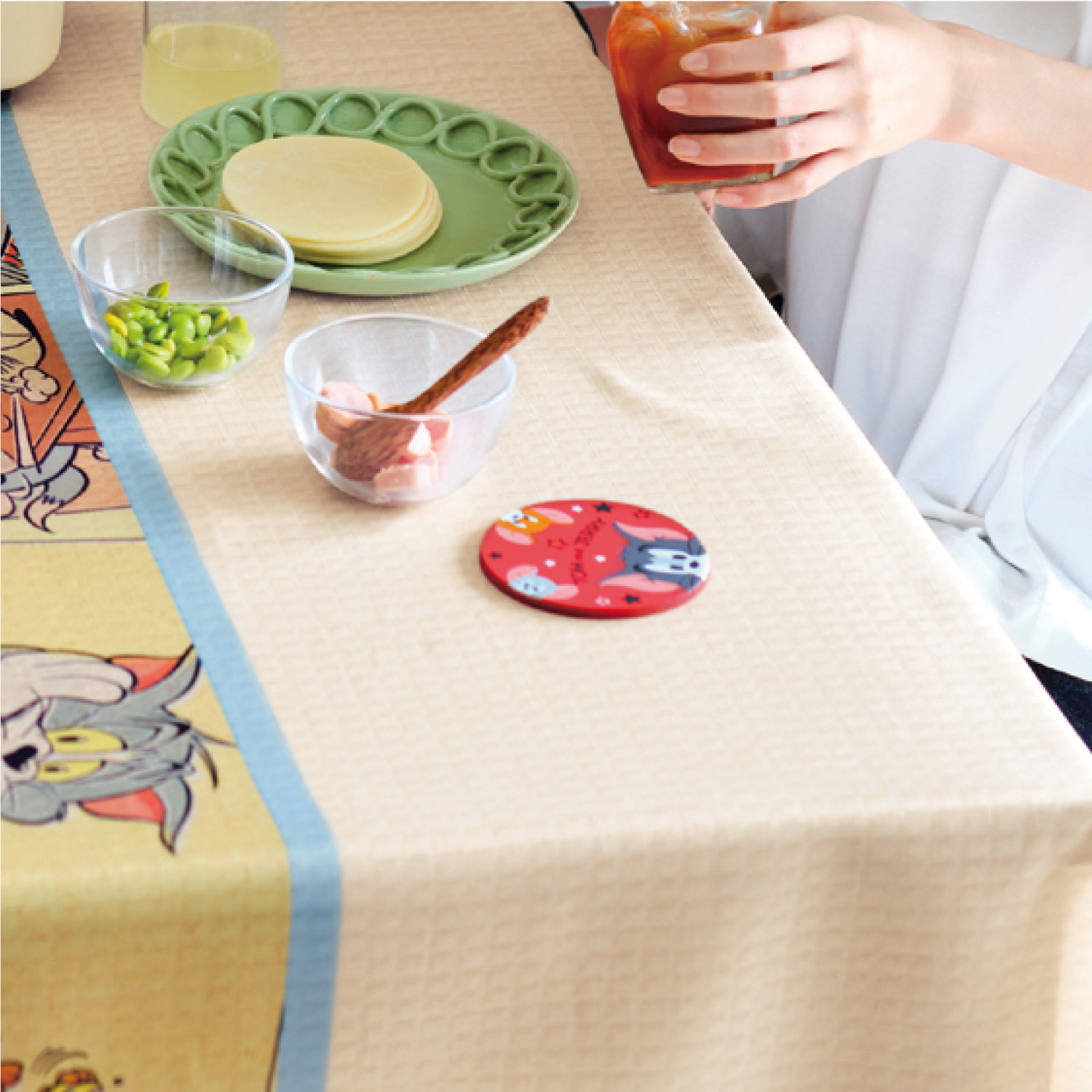 【トムとジェリー/TOM and JERRY】コースター3色セット「トムとジェリー」 【トムとジェリー/TOM and JERRY】コースター3色セット「トムとジェリー」