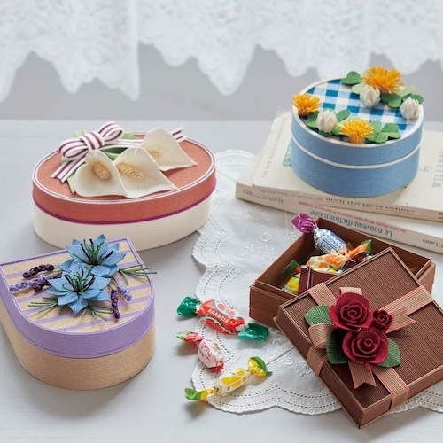 クラフトテープで作るお花の小箱手作りキット