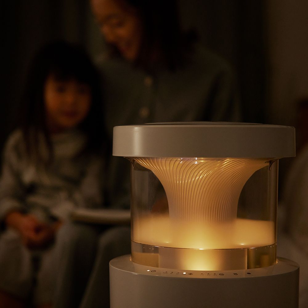 【ベルメゾン】お手入れのしやすさにこだわった加湿器 【パーツはわずか4つだけ & タンク乾燥モード付 温湿度センサー搭載 最大10畳 最大加湿量350ml/h Fogモード】