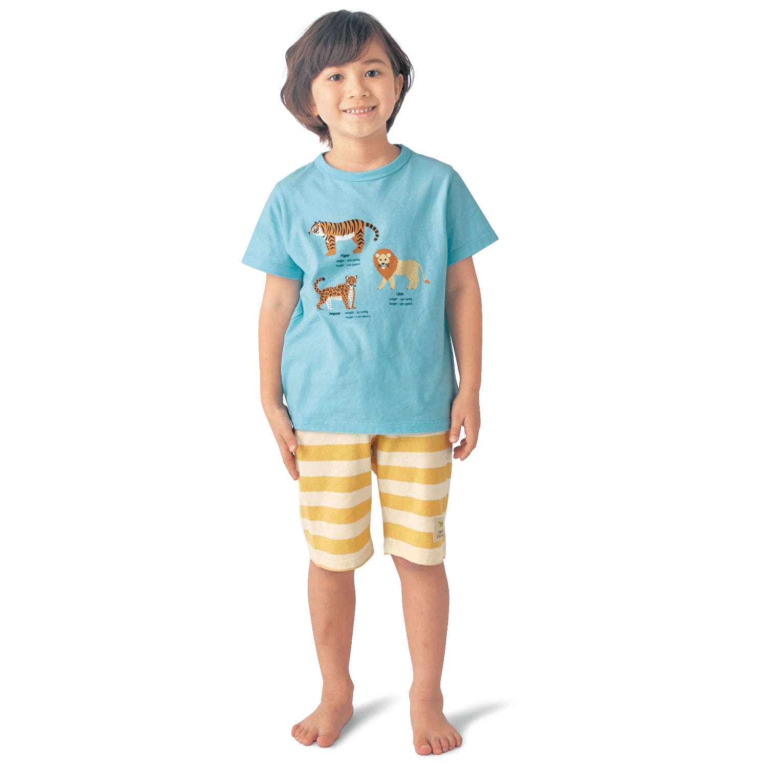天王寺動物園コラボ薄くて涼しい半袖パジャマ（子供服 パジャマ/ルーム