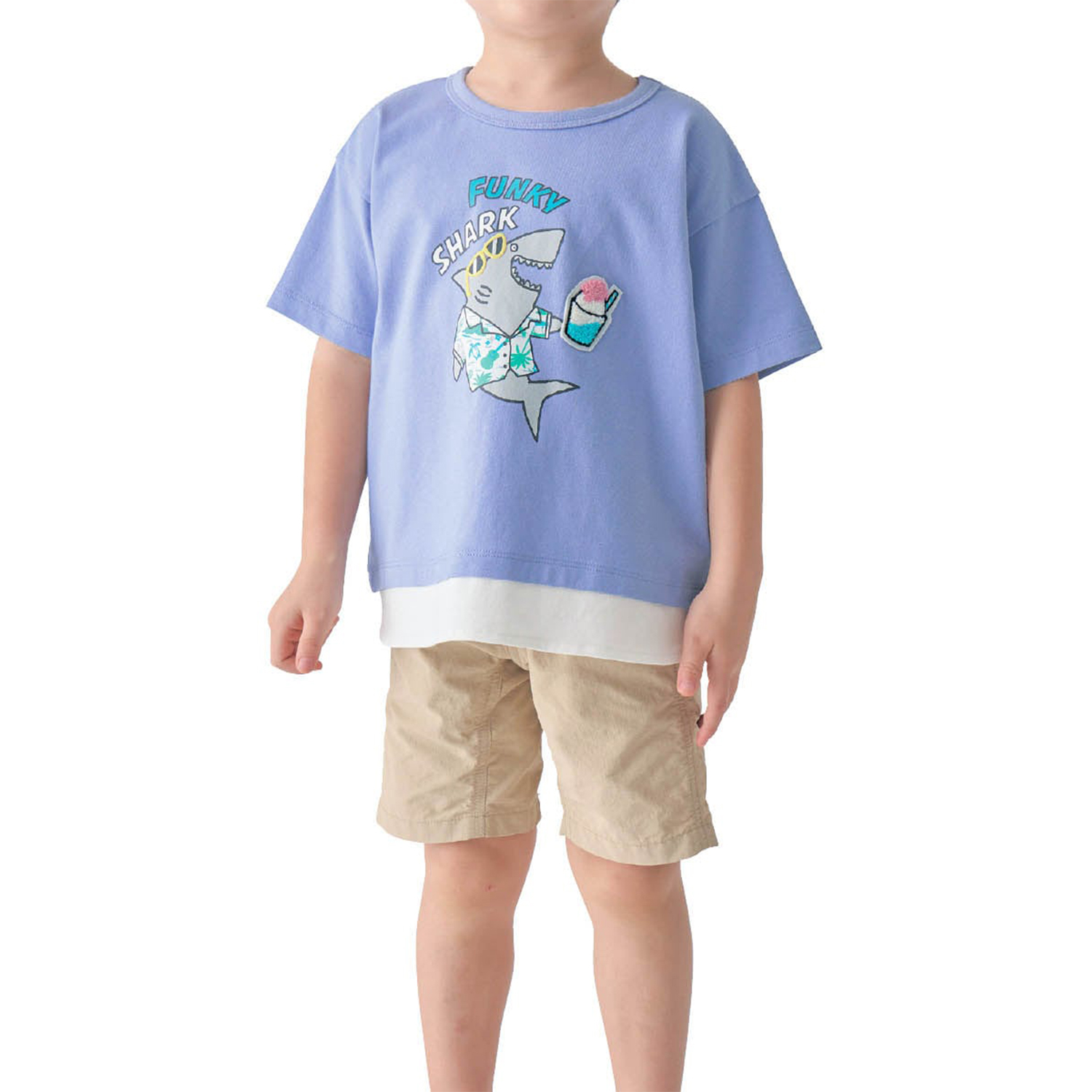 【ジータ/GITA】夏の主役!裾レイヤード風半袖Tシャツ 【子供服】