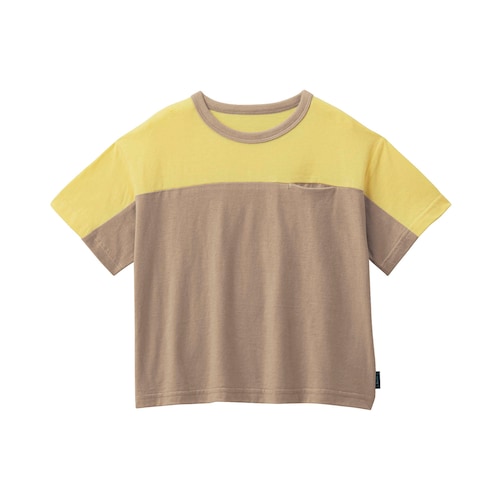 薄くて涼しい切替え半袖Ｔシャツ 【子供服】