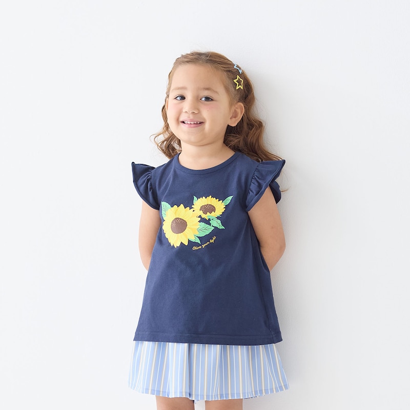 ネイビー（ひまわり）名札ココフェルトなし