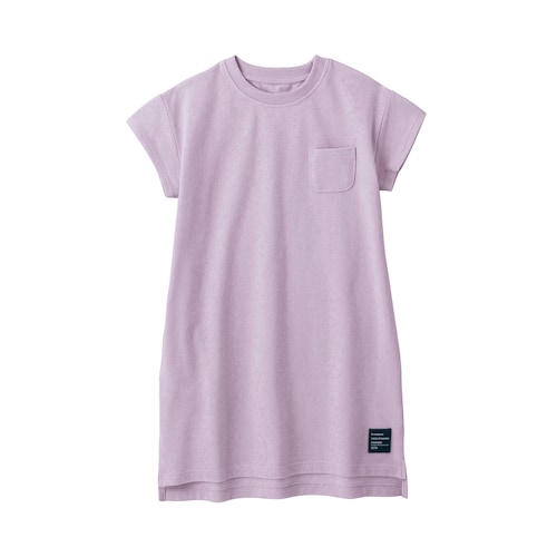 鹿の子半袖ワンピース 【子供服 無地】