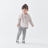 ブラックギンガム／モデル身長87cm・90サイズ着用