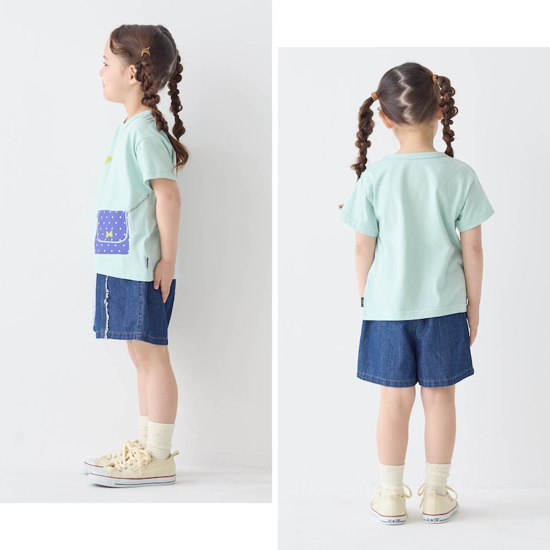 ピンク＆ラベンダー＆ミント／モデル身長107cm・110サイズ着用